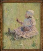 Cassatt, Mary - Girl playing with a ball of wool
