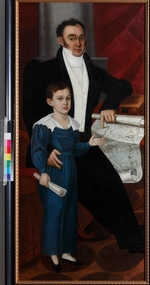 Anonymous - Portrait of Konstantin Rogal-Levitsky with Son Philipp
