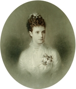 Bergamasco, Charles (Karl) - Portrait of Empress Maria Fyodorovna (Dagmar of Denmark) (1847-1928)