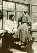 Bulla, Karl Karlovich - Author Leonid Andreyev with his wife Alexandra Michailovna
