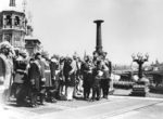 Photo studio K. von Hahn - Emperor Nicholas II and Officers before the Cathedral of Christ the Saviour. Opening ceremony of the Alexander III Monument