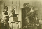 Tolstaya, Sophia Andreevna - Leo Tolstoy and the sculptor Prince Paolo Troubetzkoy (1866-1938)
