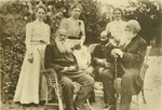 Tolstaya, Sophia Andreevna - Leo Tolstoy, Sophia Andreevna and Daughter Alexandra with Sculptor Eliah Ginsburg (1859-1939) and critic Vladimir Stasov (182