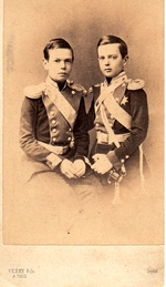 Anonymous - Portrait of Grand Dukes Vladimir Alexandrovich of Russia and Alexander Alexandrovitch of Russia