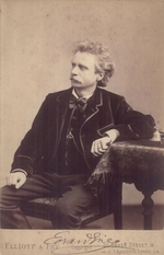 Photo studio Elliott & Fry, London - Portrait of Edvard Grieg (1843-1907)
