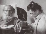Tolstaya, Sophia Andreevna - The Sick Leo Tolstoy with daughter Tatyana in Gaspra on the Crimea