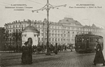 Anonymous - The Znamenskaya Square and Hotel North in Saint Petersburg