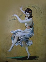 Kaulbach, Friedrich August von - Isadora Duncan. Cover design for the magazine Jugend (Youth) No. 38