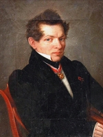 Kryukov, Lev Dmitrievich - Portrait of the mathematician Nikolai Lobachevsky (1792-1856)