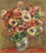 Renoir, Pierre Auguste - Anemones in a Vase