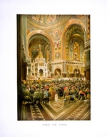 Makovsky, Nikolai Yegorovich - Consecration of the Cathedral of Christ the Saviour. Coronation of Empreror Alexander III and Empress Maria Fyodorovna