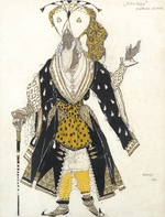 Bakst, Léon - Costume design for the Ballet Blue God by R. Hahn