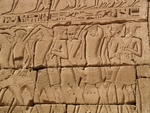 Ancient Egypt - Captured Philistines, Cover the walls of the Mortuary Temple of Ramesses III, Medinet Habu