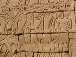 Ancient Egypt - Captured Philistines, Cover the walls of the Mortuary Temple of Ramesses III, Medinet Habu