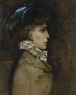 Doré, Gustave - Portrait of the actress Sarah Bernhardt (1844-1923)