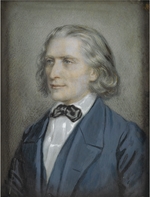 Kriehuber, Josef - Portrait of Franz Liszt (1811-1886)