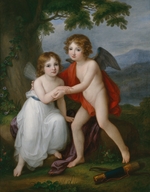 Kauffmann, Angelika - Portrait of the Plymouth siblings as Amor and Psyche
