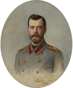 Liphart, Ernest Karlovich - Portrait of Emperor Nicholas II (1868-1918)