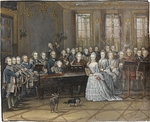 Abel, Leopold August - The chamber musicians in the Mecklenburg-Schwerin court chapel at Ludwigslust in 1770