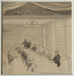 Briullov, Alexander Pavlovich - Literary Feasting in the bookstore of Aleksander Smirdin