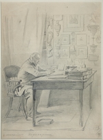 Timm, Vasily (George Wilhelm) - Portrait of the author Faddei Bulgarin (1789-1859)
