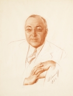 Yakovlev, Alexander Yevgenyevich - Portrait of Boris Alexandrovich Bakhmeteff (1880-1951)