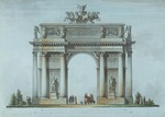Quarenghi, Giacomo Antonio Domenico - The Narva Triumphal Gate in St. Petersburg