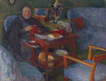 Braz, Osip Emmanuilovich - Woman drinking tea