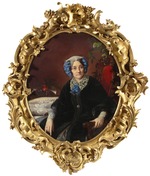 Zaryanko, Sergei Konstantinovich - Portrait of Princess Isabella Adamovna Gagarina (1800-1886), nee Countess Walewska