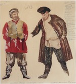 Fedorovsky, Fyodor Fyodorovich - Costume design for the opera Quiet Flows the Don by Ivan Dzerzhinsky