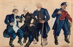 Fedorovsky, Fyodor Fyodorovich - Costume design for the opera Quiet Flows the Don by Ivan Dzerzhinsky