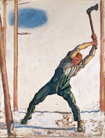 Hodler, Ferdinand - The Woodcutter