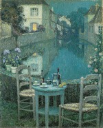 Le Sidaner, Henri - Small Table in Evening Dusk