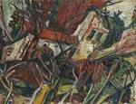 Soutine, Chaim - Landscape with Red Roof