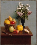 Fantin-Latour, Henri - Still Life with Flowers and Fruit