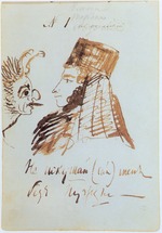 Pushkin, Alexander Sergeyevich - Self-Portrait with Klobuk