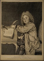 Moyreau, Jean - Portrait of the composer Jean-Féry Rebel (1666-1747)