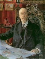 Kustodiev, Boris Michaylovich - Portrait of Nikolai Karlovich von Meck (1863-1929)
