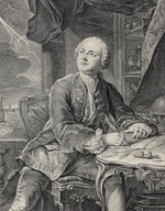 Fessard, Étienne - Portrait of Mikhail Vasilyevich Lomonosov (1711-1765)