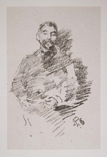 Whistler, James Abbott McNeill - Portrait of Stéphane Mallarmé (1842-1898)