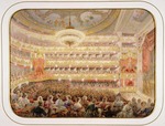 Sadovnikov, Vasily Semyonovich - The Auditorium of the Saint Petersburg Imperial Bolshoi Kamenny Theatre