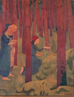 Sérusier, Paul - The enchantment or The sacred grove. (L'Incantation ou Le Bois Sacré)