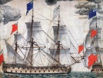 Bergman, Pieter - Flagship Goto Predestinatsia (The Providence of God) built by Peter the Great at Voronezh, 1700