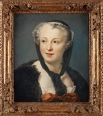 La Tour, Maurice Quentin de - Portrait of the novelist Françoise de Graffigny (1695-1758)