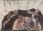Anonymous - The Story Of The Lost Travel Companion. Miniature from al-Hariri's Maqamat