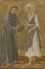 Francesco di Giorgio Martini - The Sacred Exchange between Saint Francis and Lady Poverty