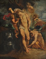 Rubens, Pieter Paul - Saint Sebastian Tended by Angels