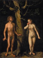 Cranach, Lucas, the Elder - Adam and Eve