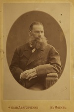 Dyagovchenko, Ivan Grigoryevich - Portrait of the author Count Lev Nikolayevich Tolstoy (1828-1910)