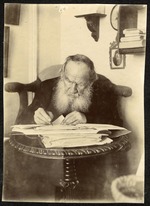 Tolstaya, Sophia Andreevna - Portrait of the author Count Lev Nikolayevich Tolstoy (1828-1910)